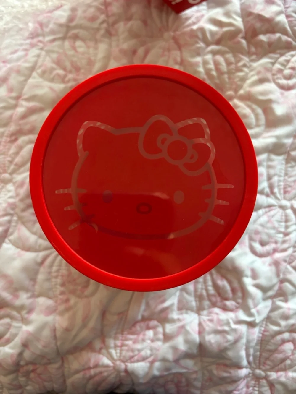 Hello Kitty Red Ambient Table Light with Polka Dot Shade